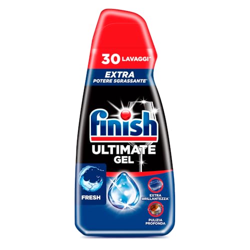 Finish Ultimate Gel, Gel Detersivo per Lavastoviglie, 30 lavaggi, 540