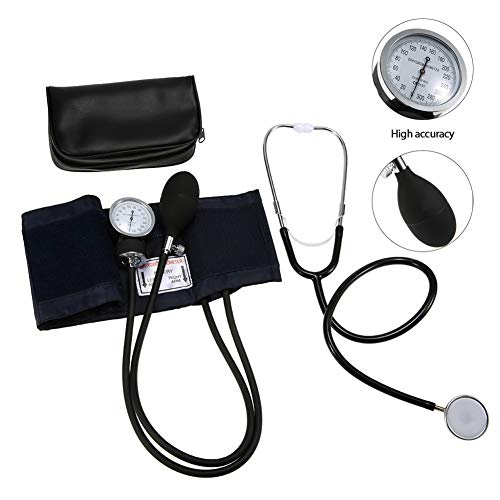 XKRSBS Sphygmomanomètre et Poing Kit Stéthoscope Moniteur Tensiomètre Bras avec Sac de Stockage Tonomètre Outil de Soins de Santé