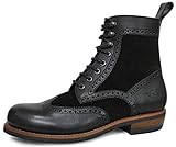 brogues herren weiß Strapazierfähige, öl- und rutschfeste Profi-Gummisohle von VIBRAM