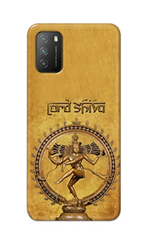Image of PRINTFIDAA Lord Shiva As Nataraj Printed Designer Hard Case for Poco M3 Back Cover -(e) RPM1004