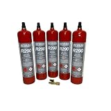 Tecno Cold | Gas Refrigerante R290 Propano in Bombola da 370g – Refrigerante Naturale per Climatizzatori e Frigoriferi – Alta Purezza – Bombola per Ricarica Impianti HVAC