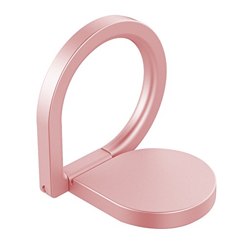 WORLDMOM Cell Phone Ring Holder Stand 360Â°Rotation Metal Loop Grip for MobilePhone iPhone x, iPhone 8/8 Plus, iPhone 7 6 Plus, Samsung Galaxy S8/S8 Plus,Car Mount,Other Smartphones and Ipad,Rose Gold