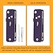 ROXON S503G 9 in 1 Mini Multi Tool EDC Pocket Knife Multitool with G10 Handle,Scissors,Screwdriver,Threader,Awl, Flat Screwdriver,Ruler,Tweezers for Outdoors Fishing Camping,Gifts for Men (Purple)