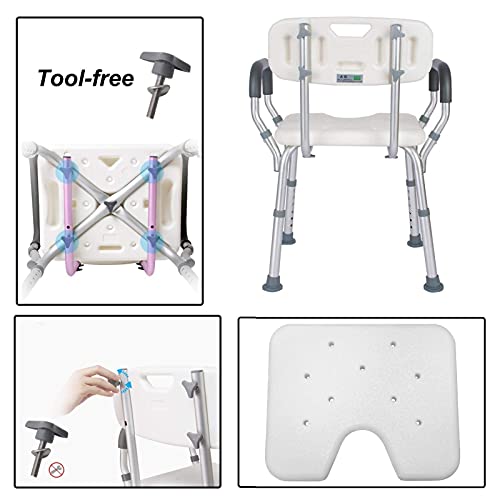 Tabourets de douche pour s'asseoir : siège ergonomique et réglable pour handicapés
