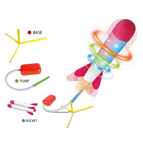 image for Play22 Toy Rocket Launcher for Kids Led - Shoots Up to 100+ Feet - Lau