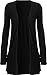 Meaneor Women's Drape Lightweight Boyfriend Pocket Open Cardigan Shrug
