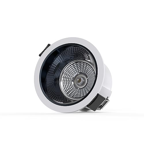 Image of Goldmedal Orchid 18W White COB Round LED Spotlight |Compact Design Ceiling Light for Cabinets & Wardrobes | with 38 Beam Angle | Spotlight for Home & Display | Energy-Efficient |Warm White(3000K)