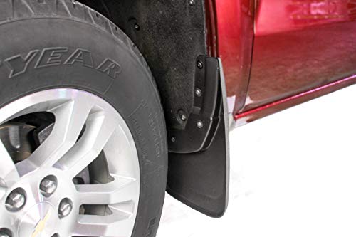 Red Hound Auto 2014-2018 Compatible With Silverado 1500 & 2015-2018 Silverado 2500 3500 Molded Splash Mud Flaps Custom Fit Front Only 2 Piece Set Pair Set (Not Gmc Sierra, Chevrolet Only) #TOP2