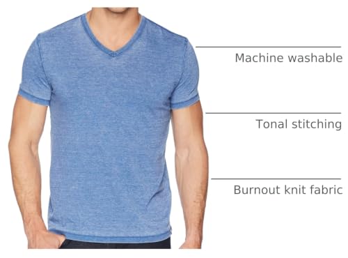 Image of Lucky Brand Men's Venice Burnout V Neck Tee