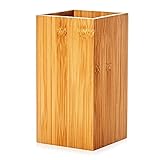 bambuswald© Utensilienhalter aus 100% Bambus - Blumenvase Weinflaschenhalter Küchenutensilienhalter