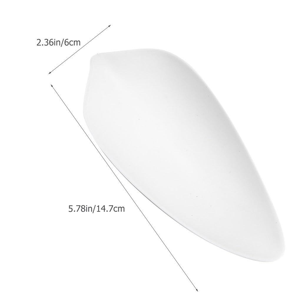 BESTonZON Teeschaufel Aus Keramik 14.7X6X3Cm Kleiner Teelöffel Für Losen Tee Und Gewürze Küchenzubehör Mit Glatten Kanten Für Teezeremonie Und Haushalt