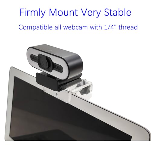 image for HTLAKIKJ Webcam Mount for Monitor, Compatible with Logitech and other 