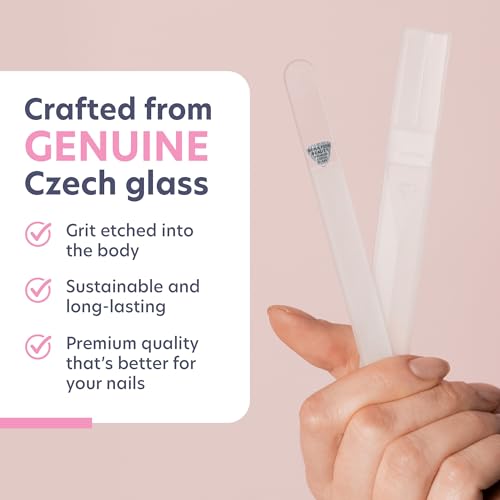 Glasnagelfeile von Bona Fide Beauty – Tschechische Kristallfeile für natürliche Nägel