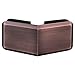 Brixwell C-P135-ACP Premier Beveled Glass-to-Glass Clip 135 Degree Antique Copper