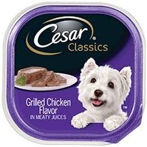 Cesar Classics 12 3.5 oz Trays Grilled Chicken Flavor (Pack of 2)