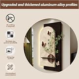 3D Wall Art Decor with Led Light, Sandstone, Relief LED Decorative Painting, Decoration with Water Storage Vase, Sculpture Suitable, Home(A,70 * 140CM/27.6 * 55.1in)