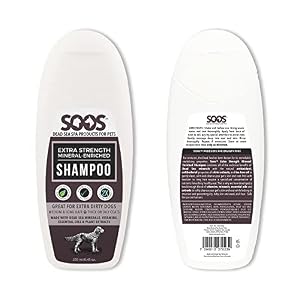 Soos Pets Shampoo Extra Strength for Cat and Dog Shampoo Natural Dead Sea Mineral Enriched Fast Absorbing with Vitamins Essential Oils Natural Ingredients Antib-acterial - 1x Pet Shampoo (250ml) Soos Pets Shampoo Extra Strength for Cat and Dog Shampoo Natural Dead Sea Mineral Enriched Fast Absorbing with Vitamins Essential Oils Natural Ingredients Antib-acterial – 1x Pet Shampoo (250ml)