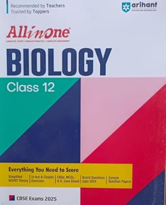 ARIHANT ALL IN ONE BIOLOGY CLASS 12 PDF FREE DOWNLOAD 2025 26 visual data 7