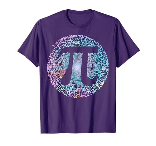 Happy Pi Day Spiral Pi Symbol 3.14 Tie Dye Math Teachers Kid T-Shirt