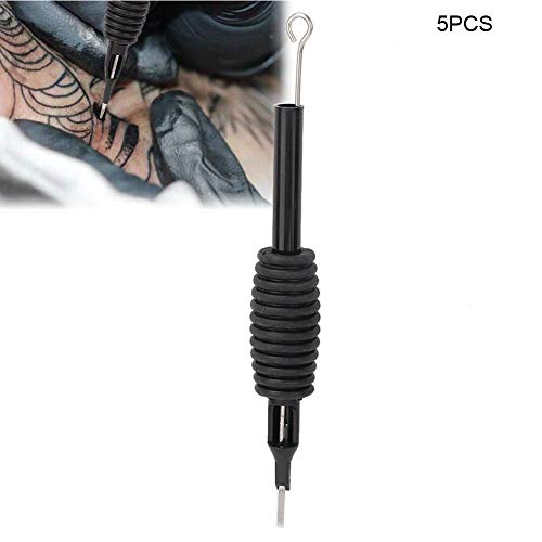 5Pcs 19Mm Tattoo Needles And Tubes Combo, Stainless Steel Stick And Poke Tattoo Kit With Silicone Tube Tip Grip - 6Size Optional(11M2) #TOP19