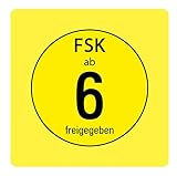 sehr leichtes Anbringen Aufkleber Hinweis Alterseinstufung \