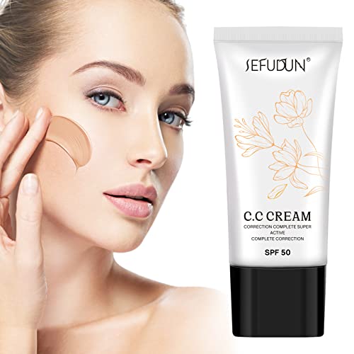 Nifeishi Cc Cream, Cc Cream Self Adjusting For Mature Skin, Super Active Skin Tone Adjusting Cc Cream Foundation With Spf 50 For Face And Body Color Correcting #TOP1