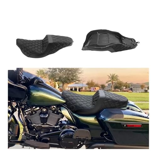 Asiento de motocicleta doble para Touring Road King y Electra Glide 2008-2023 3