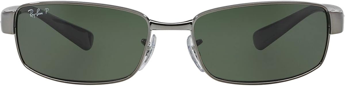 Ray-Ban RB3364 Gafas de sol rectangulares polarizadas de metal