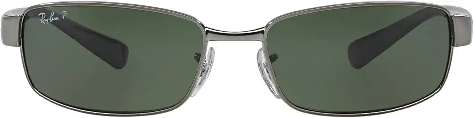 Óculos de sol retangulares de metal retangulares Ray-Ban unissex para adultos Rb3364