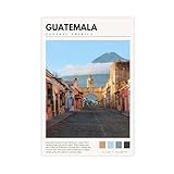 GQVCJSW Guatemala-Poster, Guatemala, Südamerika, 