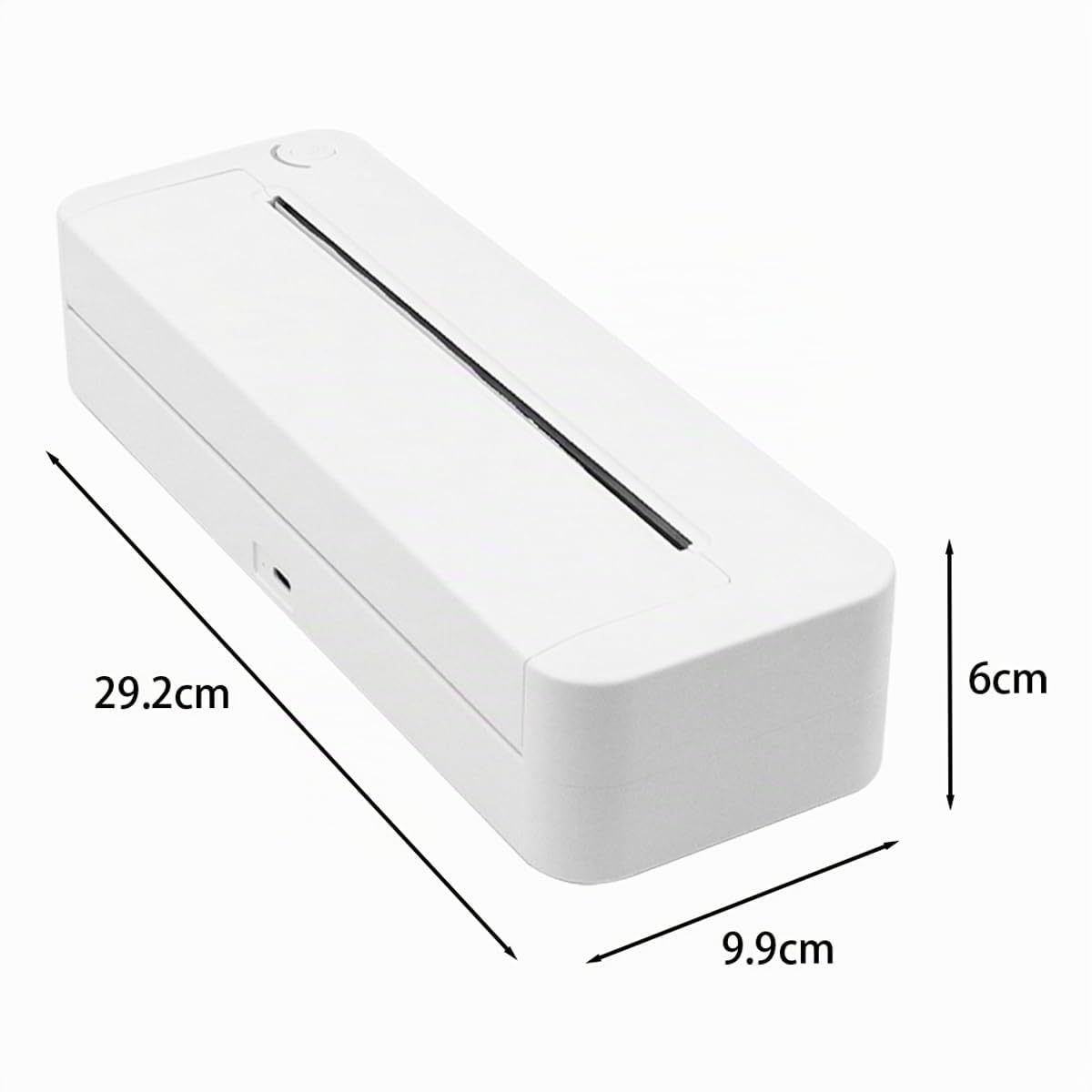 Stampante Termica Bianca Stampante Portatile per Android e iOS Stampante Wireless per Carta Termica A4/4/3/2
