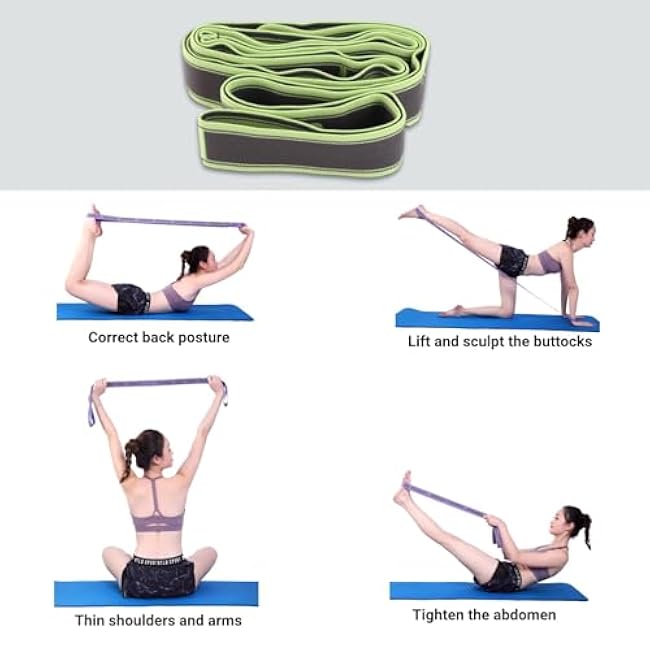 Stretch Band Strap Number Elastic Stretching Strap Exercise Bands Yoga Equipment for Exercise Fitness Workout Physical Therapy