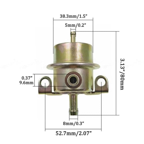 Kraftstoffdruckregler 0280160235 Kompatibel für VW Golf Rallye 0280160241 0280160249 0280160294 Kraftstoffdruckregler Kraftstoffpumpe Benzindruckregler Hochdruck-Kraftstoffpumpenwandler