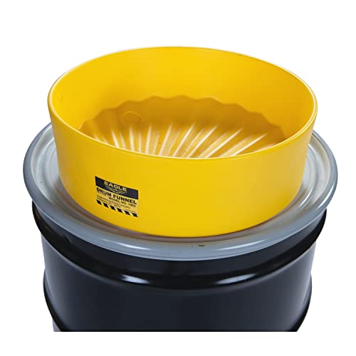 Eagle 1662 Drum Funnel With Brass Screen, 18" Diameter X 7" Height, Yellow #TOP4