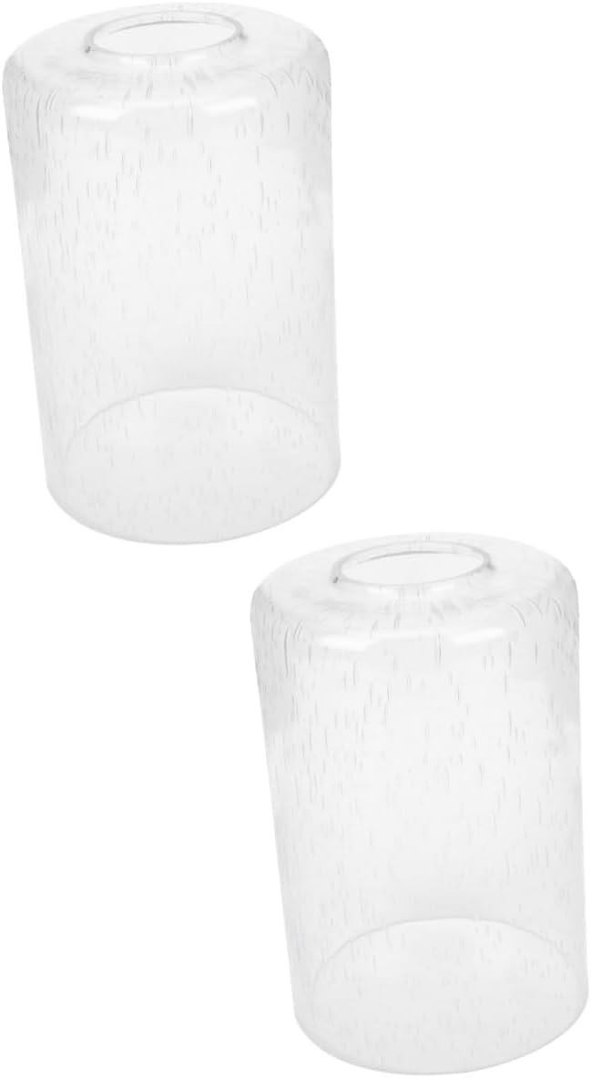 ARTIBETTER 2pcs Delicate Bubble Glass Lampshade Light Cover for Chandelier Lighting and Practical Replacement Accessory for Home Decor