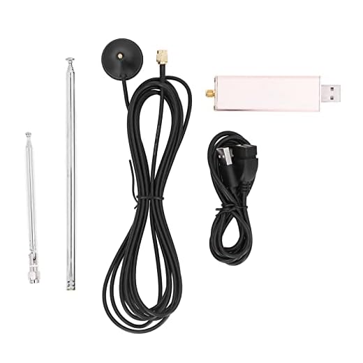 Receptor de Software de Banda de Aviação, AM FM CW DSB LSB USB Demodulação Compensação de Temperatura Receptor de Rádio SDR de Alta Precisão Com Antena para Detecção de Sinal