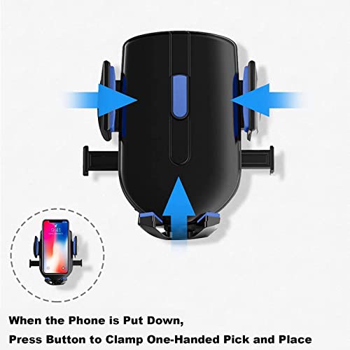 Yohota Car Phone Holder Mount,360 Degree Rotating Dashboard Magnetic Car Phone Mount,Compatible With All Mobile Phones (Black-Blue) #TOP1
