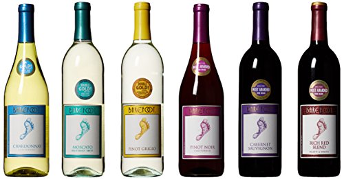Barefoot Cellars California Sampler Wine Mixed Pack, 6 x 750 mL
