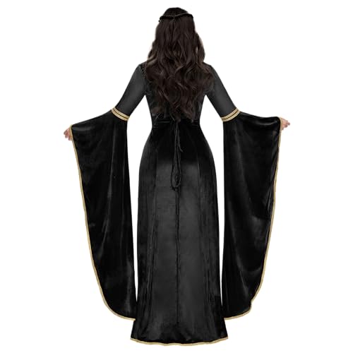 Spooktacular Creations 21749-M Black Renaissance Costume Women, Velvet Medieval Dress thumb #4