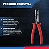 NEIKO 02038A 6-in-1 Wire Service Tool | 8-1/2 Length | Gripper, Crimper, Stripper, Cutter, Extractor, Electrician Pliers