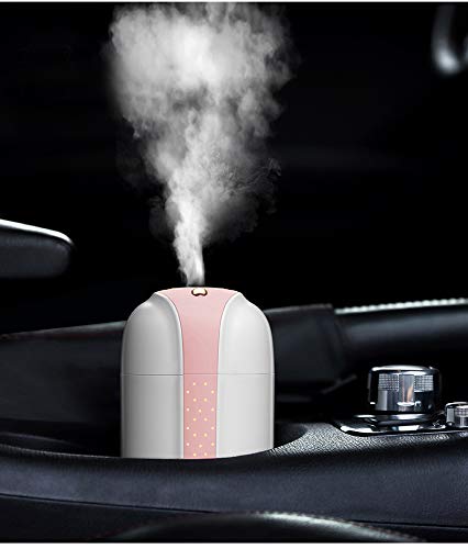 Miniatura 4 de Humidificador USB para automóvil, 10.1 onzas líquidas, mini difusor portátil para automóvil, humidificador de niebla fría, luz nocturna LED, apagado