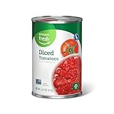 Amazon Fresh, Diced Canned Tomatoes In Tomato Juice, 14.5 Oz (Previously Happy Belly, Packaging May Vary)