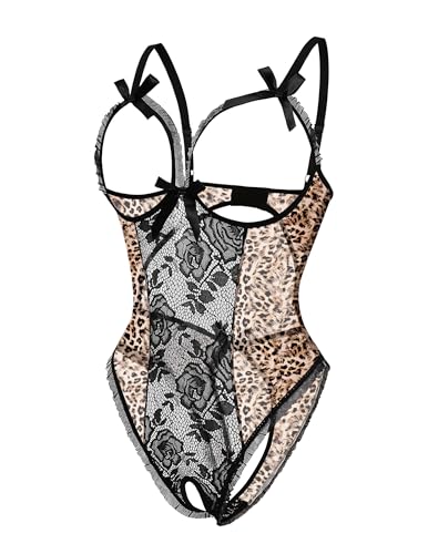 Image of Avidlove Women One Piece Lingerie Sexy Lace Babydoll Mini Bodysuit