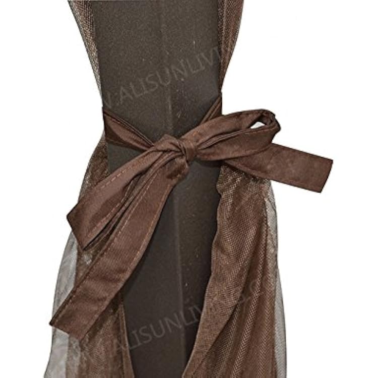 ALISUN Universal 12' x 12' Gazebo Mosquito Netting (Brown)