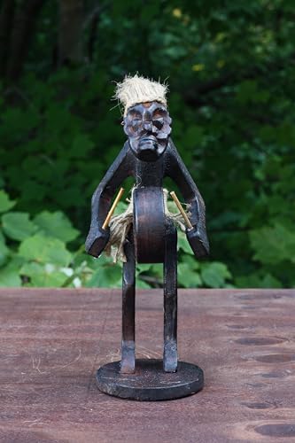 G6-Collection-Handmade-Wooden-Primitive-Tribal-Funny-Statue-Sculpture-Tiki-Bar-Handcrafted-Unique-Gift-Home-Decor-Accent-Figurine-Decoration-Artwork-Hand-Carved-Playing-a-Bass-Drum G6 Collection Handmade Wooden Primitive Tribal Funny Statue Sculpture Tiki Bar Handcrafted Unique Gift Home Decor Accent Figurine Decoration Artwork Hand Carved Playing a Bass Drum