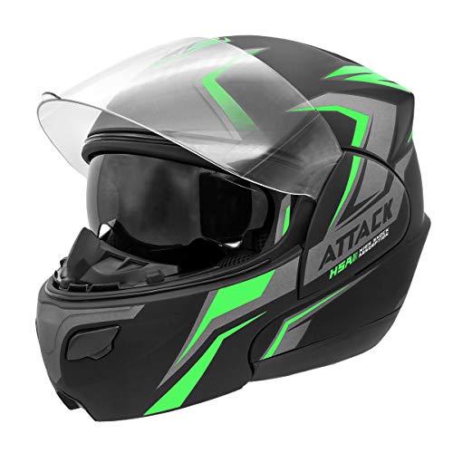 Pro Tork Capacete Attack Hsa 62 Preto/Verde