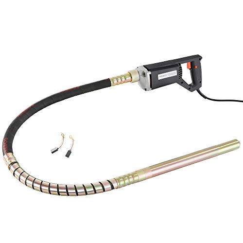 Arebos Vibrateur à Béton Interne Cylindrique Vibrante Pour Beton | 580W | 1,5m | Poignée Pistolet...