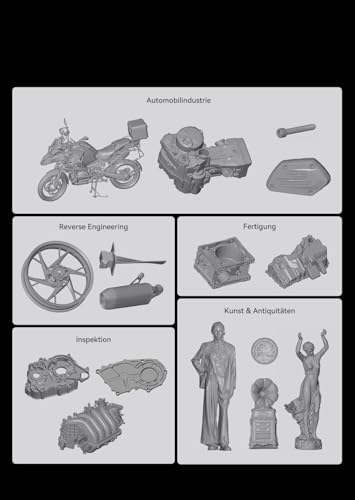 Creality Sermoon P1 All-in-One 3D Scanner, Hybrid Laser + NIR Strukturiertes Licht, 0,02 mm Präzision, 6″ HD Touchscreen, Wi-Fi 7, Standalone & PC Scan