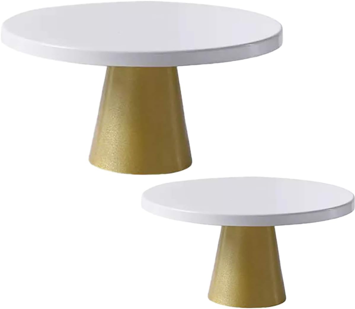 2pcs Cake Stand Dessert Display Holder Iron Footed Round Cake Stands for Wedding Party Pastries Cupcakes Cookies Display Table