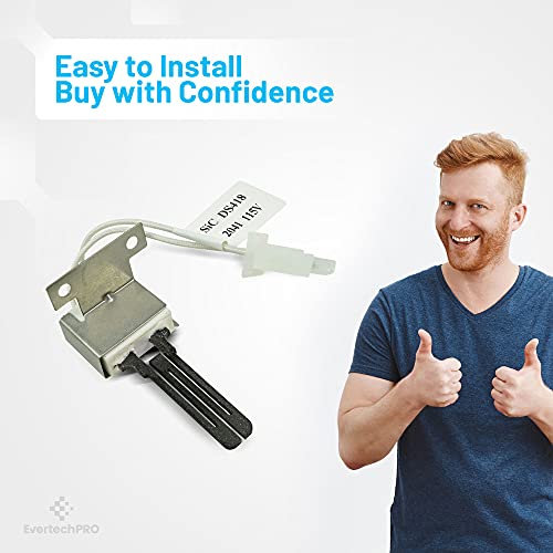 Evertechpro Ig418 Furnace Igniter Replacement For Goodman B1401015 B140108S Norton 271Nm Robertshaw 41-418 Modine 5H075032B #TOP4